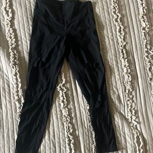 ZYIA Black Slash Leggings